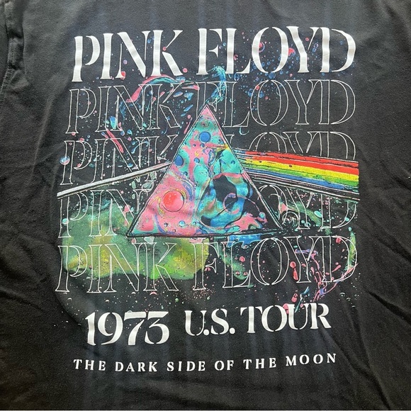 Pink Floyd Dark Side of the Moon 1973 US Tour Retro Band T-Shirt size Large - Picture 2 of 7